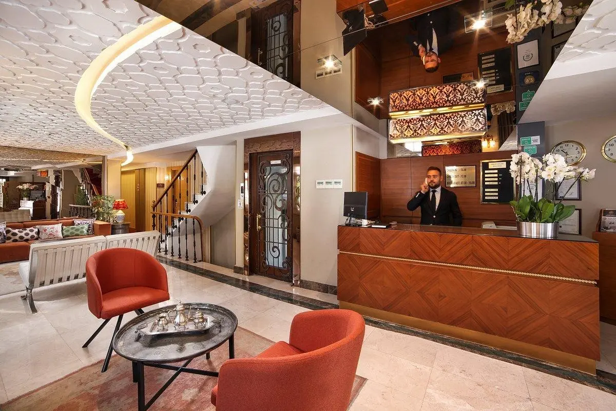 Lobby hotelu Almina