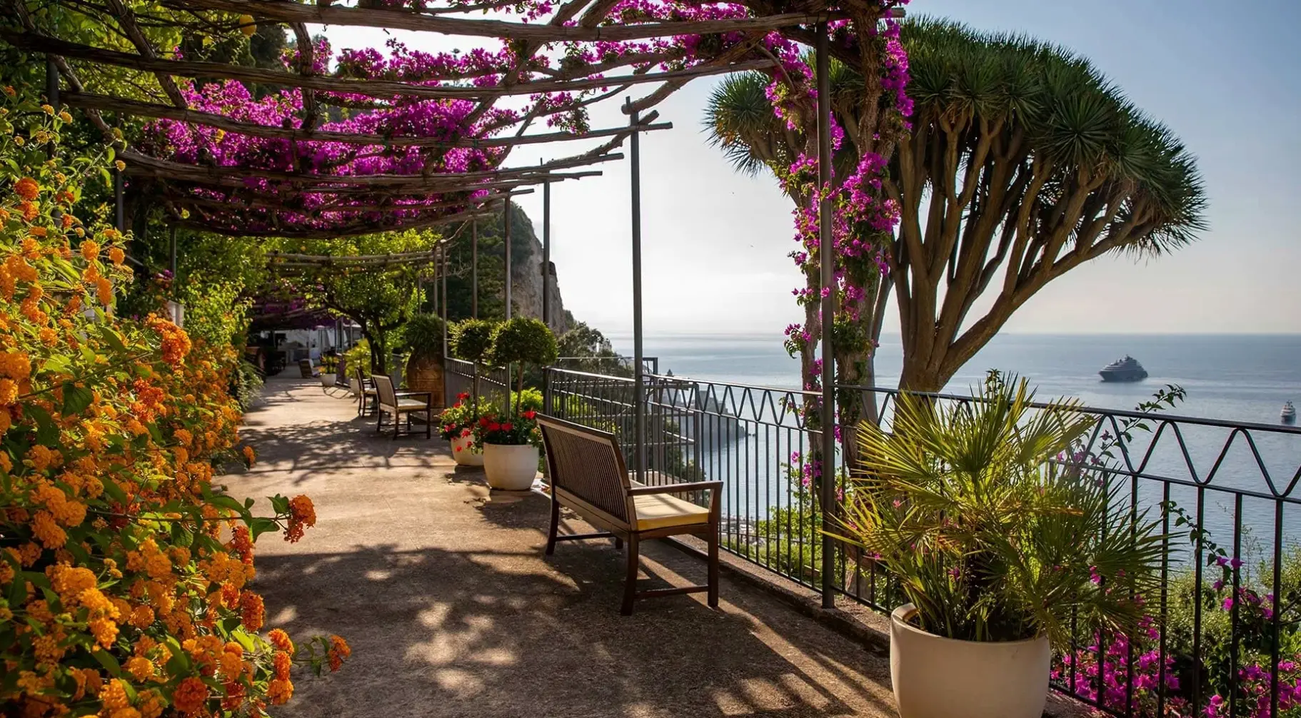 Plaża przy hotelu Anantara Convento di Amalfi Grand Hotel