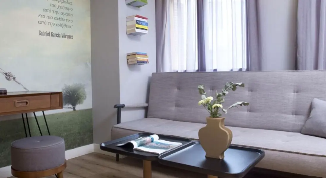 Pokój w hotelu Apollon Library Suites