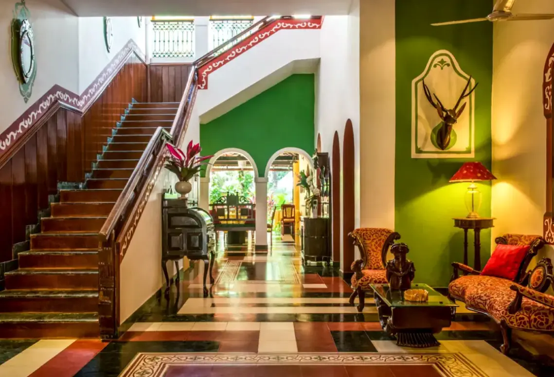 Lobby hotelu Casa Anjuna