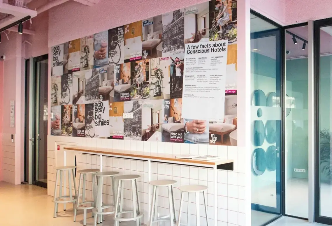 Restauracja i jedzenie w hotelu Conscious Hotel Vondelpark