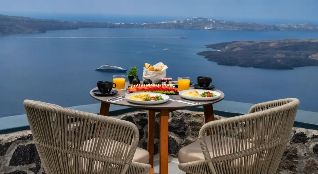 Widok z hotelu Eteoro Suites