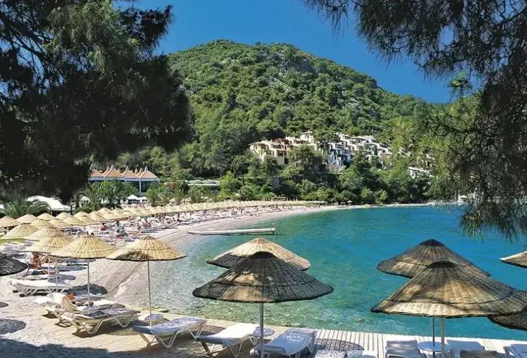 Plaża przy hotelu Hillside Beach Club