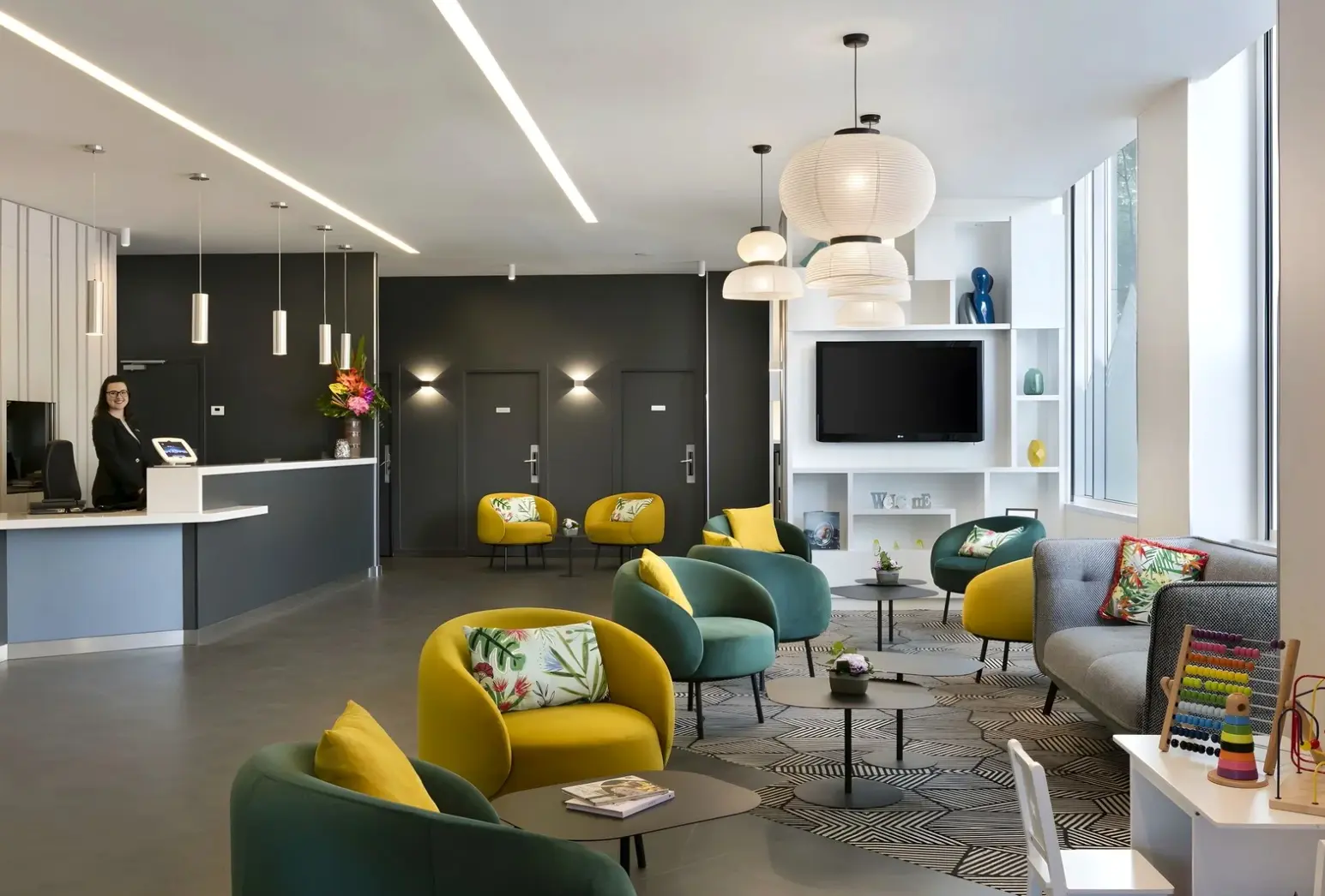 Lobby hotelu Hotel Citadines Place d'Italie Paris