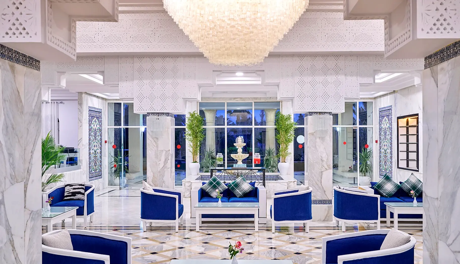 Lobby hotelu Hotel Les Quatre Saisons & Aqua Park