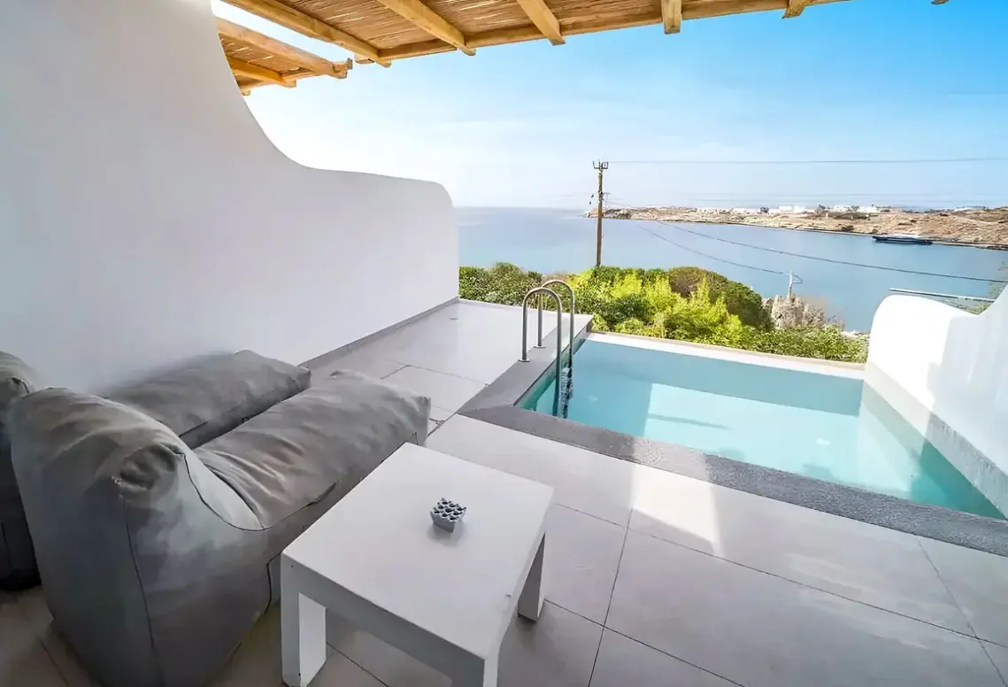 Basen w hotelu Hotel New Paradise Mykonos