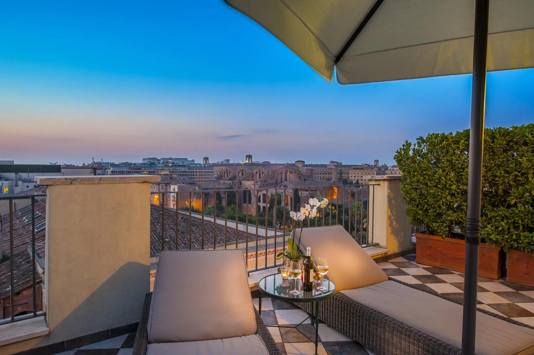 Widok z hotelu Hotel Nord Nuova Roma