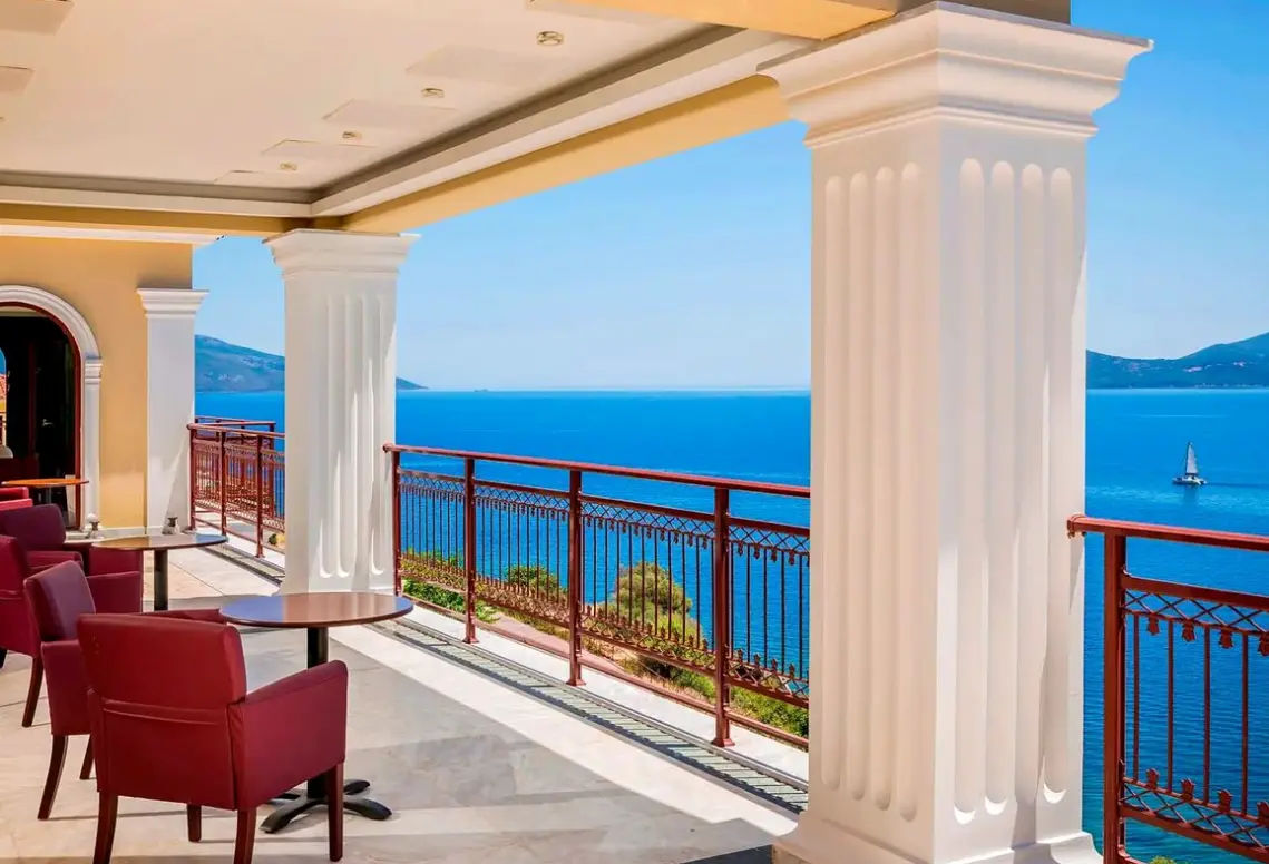 Widok z hotelu Kefalonia Bay Palace