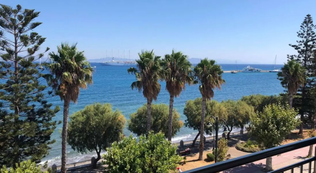 Widok z hotelu Kos City Sunstone