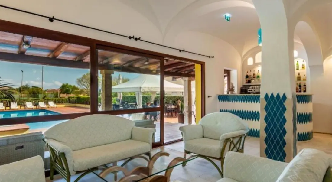 Lobby hotelu Le Mimose