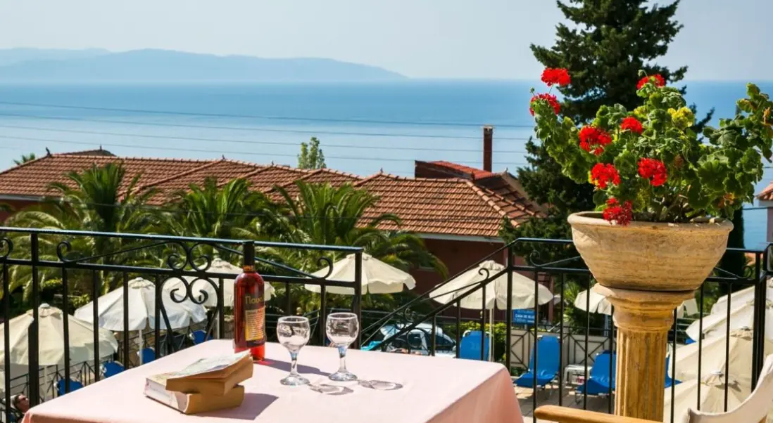 Widok z hotelu Saoulas Studios