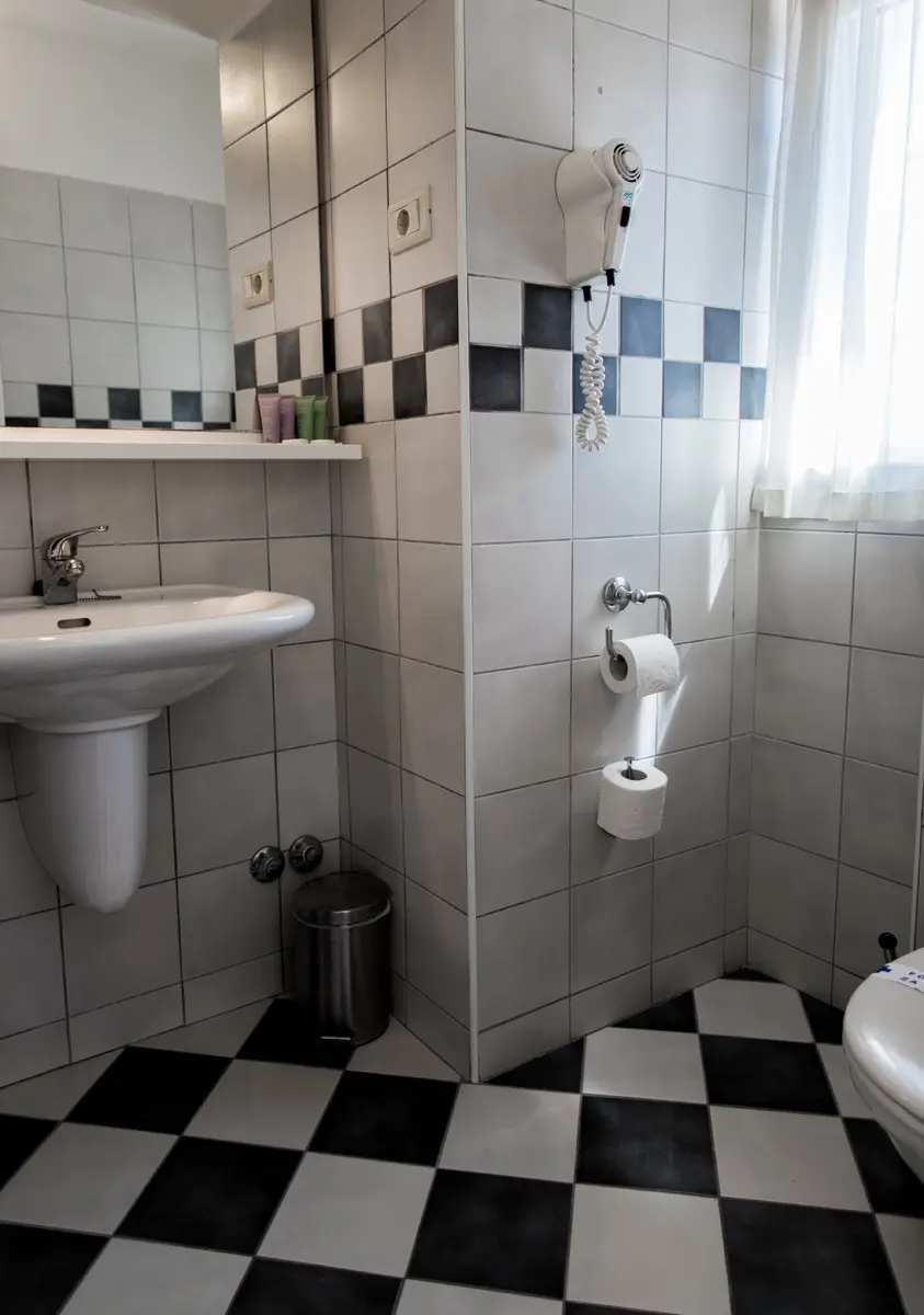 Łazienka w pokoju hotelu Slavija Culture Heritage Hotel