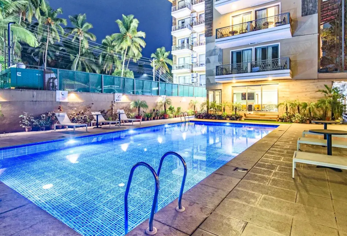 Basen w hotelu The Fern Residency Calangute