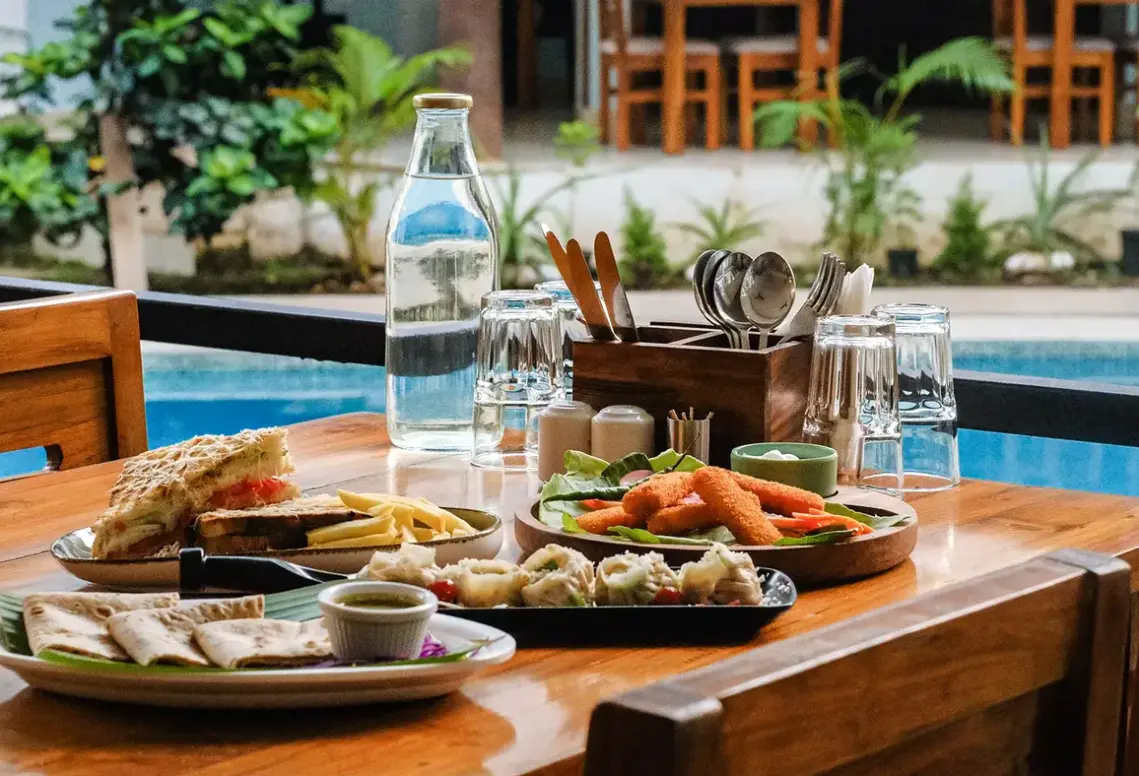 Restauracja i jedzenie w hotelu The Verda De Miranda Resort