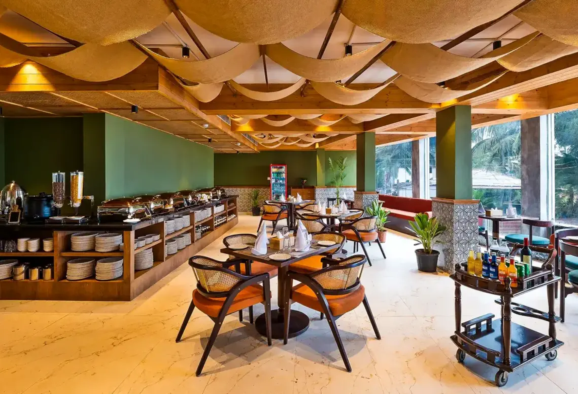Restauracja i jedzenie w hotelu White Wharf Beach Resort