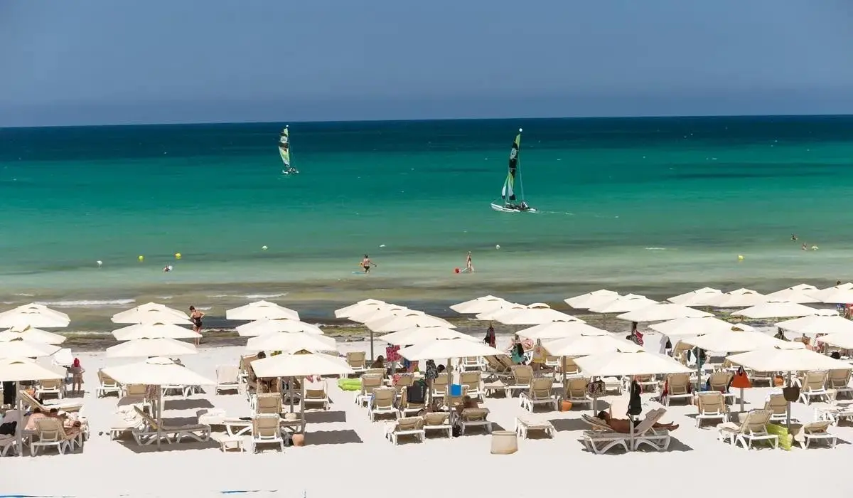 Plaża przy hotelu Aldiana Club Djerba Atlantide