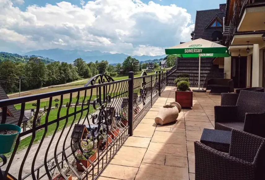 Widok z hotelu Biały Dunajec Resort & Spa