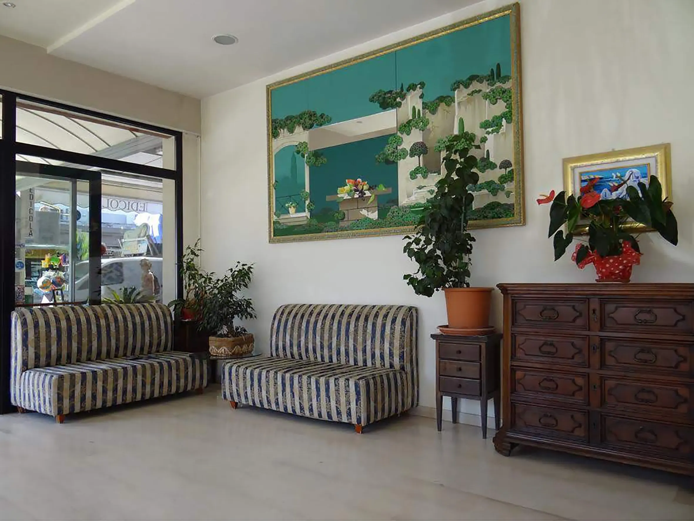 Lobby hotelu Blumen