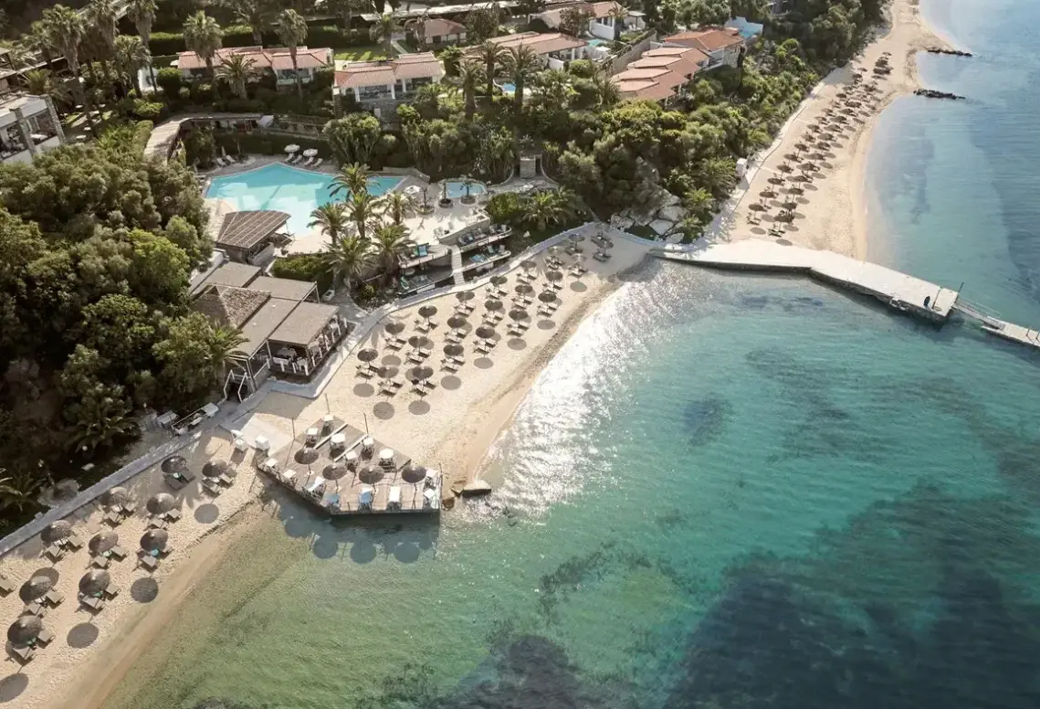 Plaża przy hotelu Eagles Palace