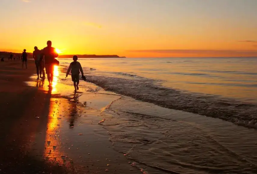 Plaża przy hotelu Gold Time Niechorze
