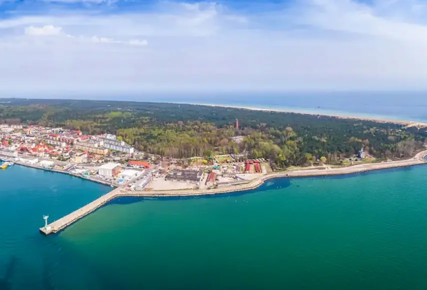 Widok z hotelu Halo Hel (ex. Cassubia)