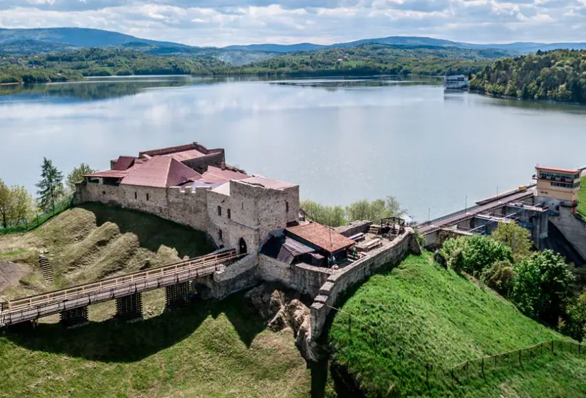 Widok z hotelu Hotel Dobczyce