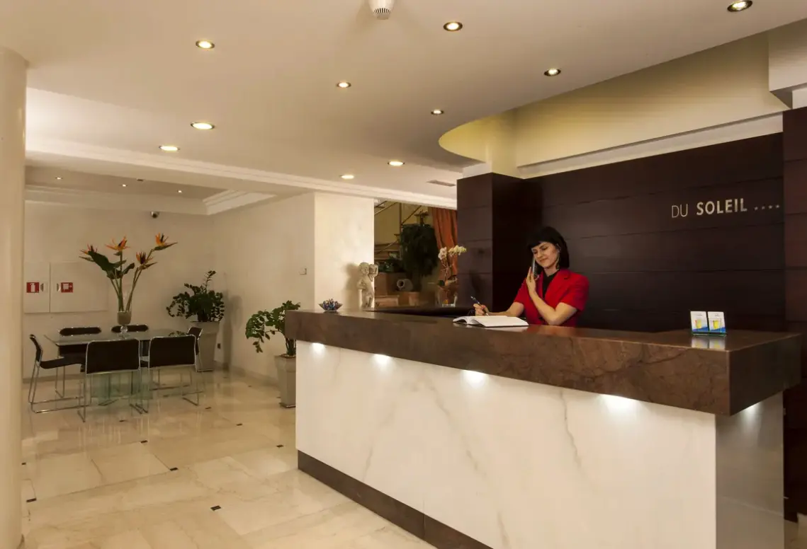 Lobby hotelu Hotel Du Soleil