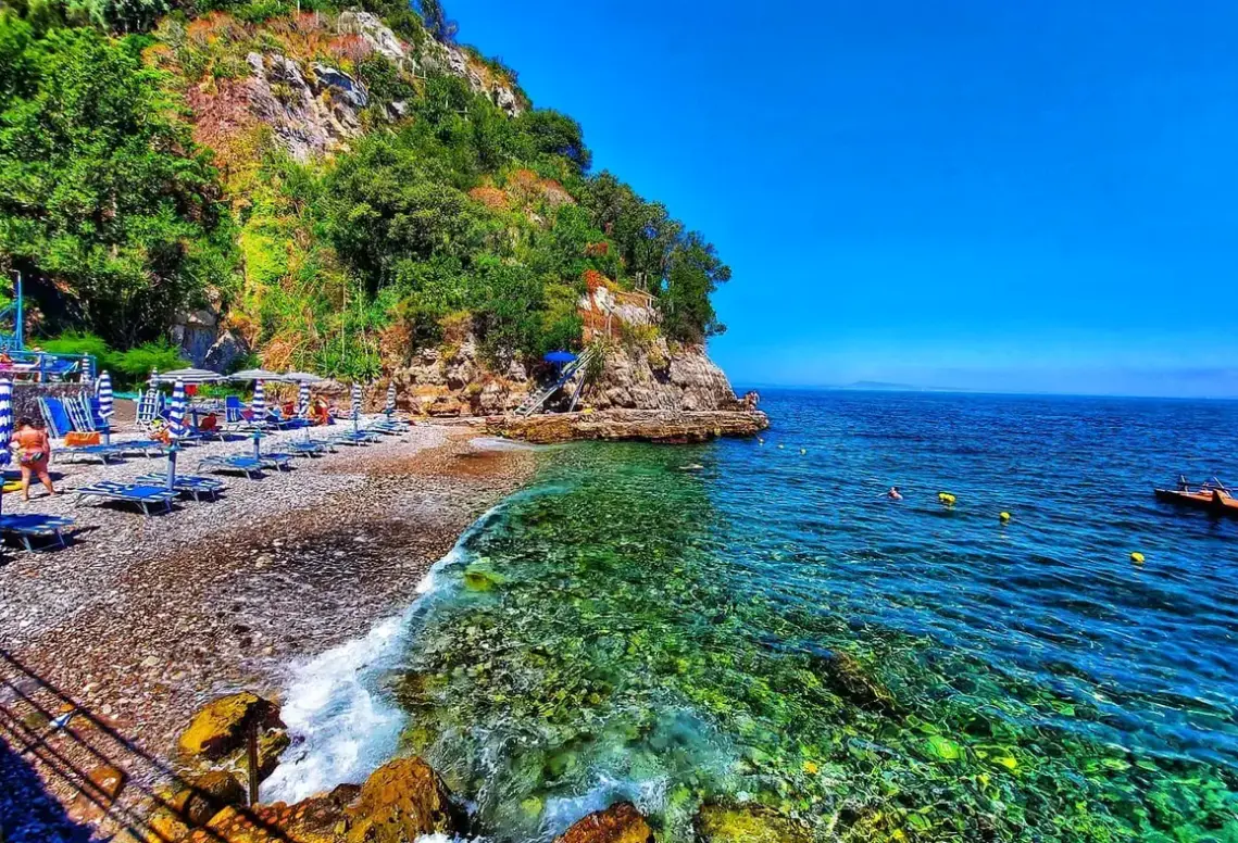 Plaża przy hotelu Hotel La Tonnarella