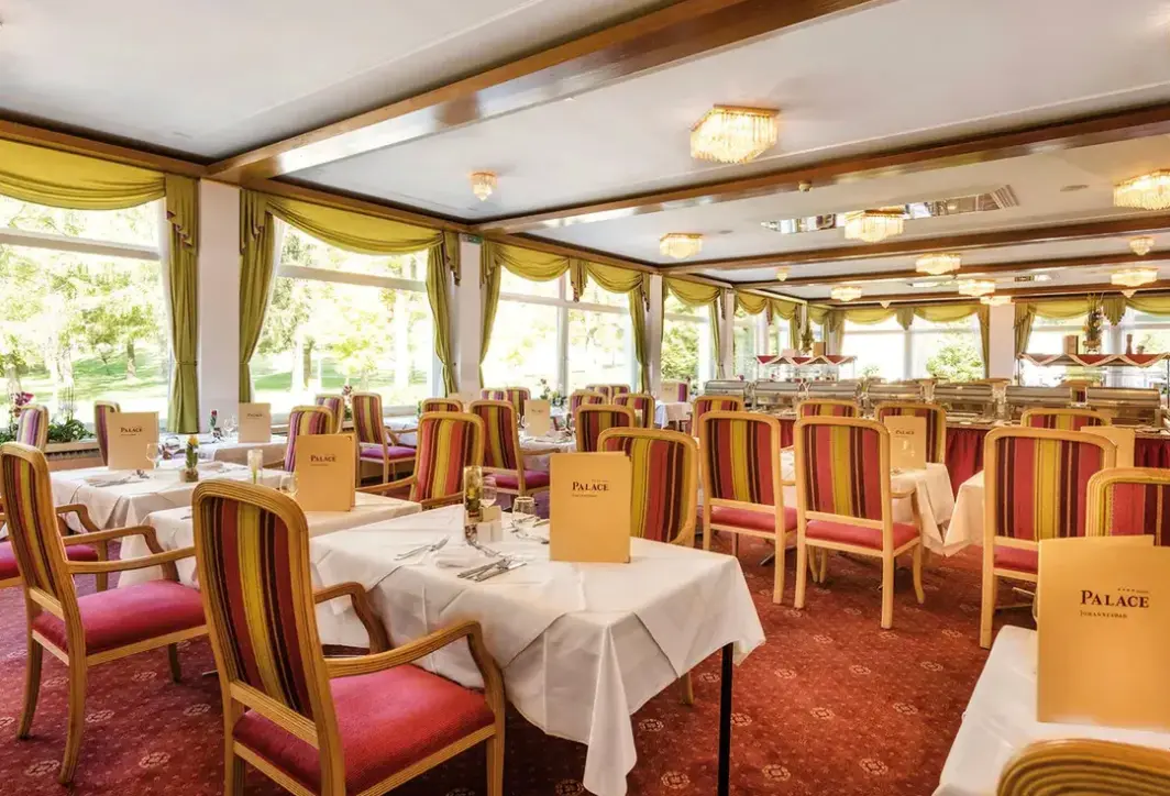 Restauracja i jedzenie w hotelu Johannesbad Palace (Bad Hofgastein)