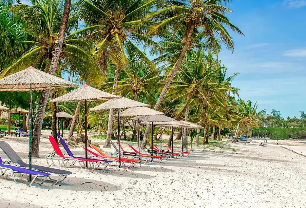 Plaża przy hotelu Mombasa Continental Resort