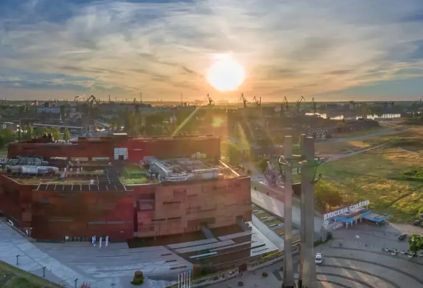 Widok z hotelu Montownia Lofts & Experience