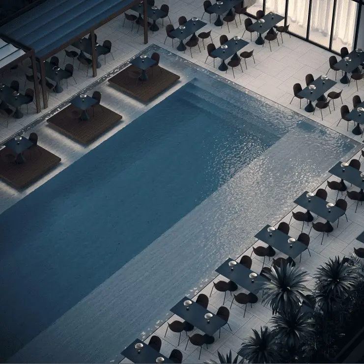 Basen w hotelu Savotel Resort