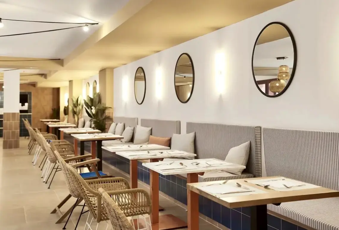 Restauracja i jedzenie w hotelu tent Lloret de Mar (ex. Don Juan Center)