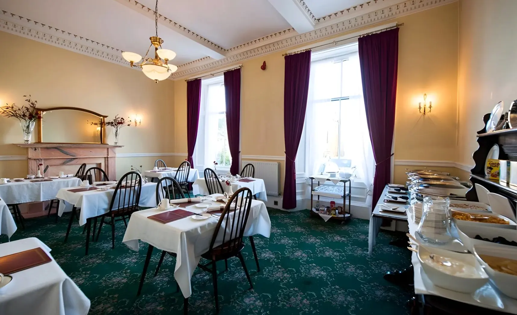 Restauracja i jedzenie w hotelu The Ben Doran Guest House