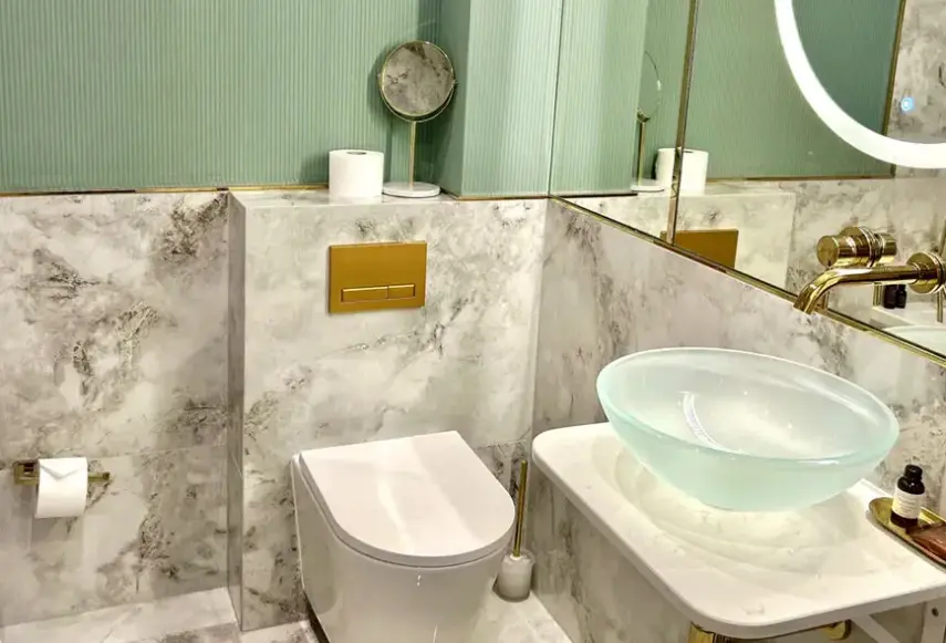 Łazienka w pokoju hotelu The Bogusz