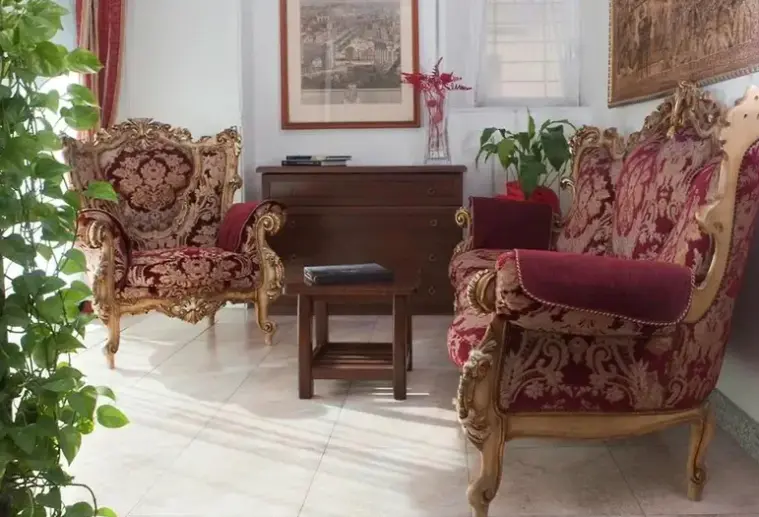 Lobby hotelu Antico Acquedotto