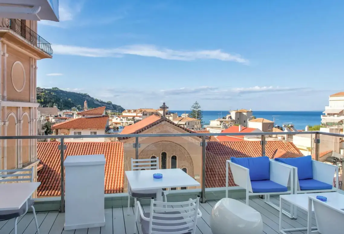 Widok z hotelu Diana (Zante)