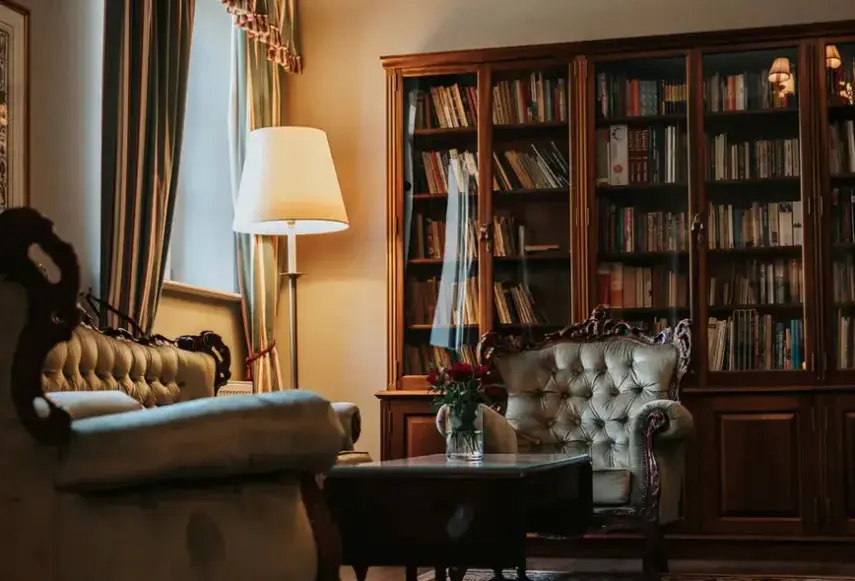 Lobby hotelu Dwór Sieraków