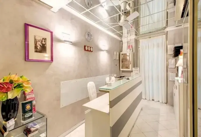 Lobby hotelu Giotto Flavia