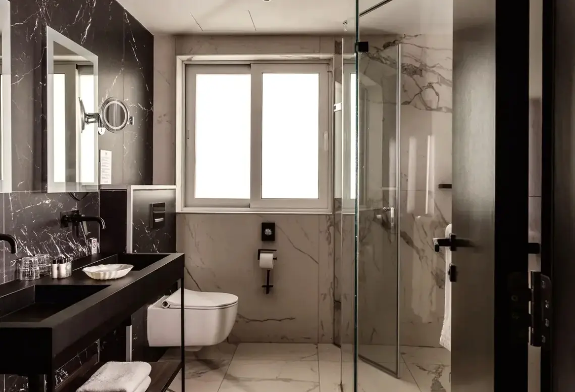 Łazienka w pokoju hotelu Melior Boutique
