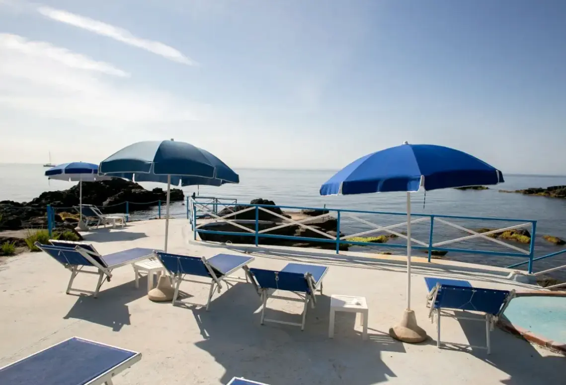 Plaża przy hotelu Nike (Giardini Naxos)
