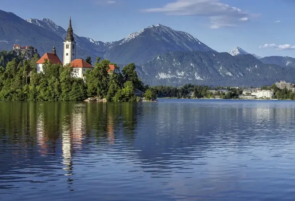 Widok z hotelu Park (Bled)