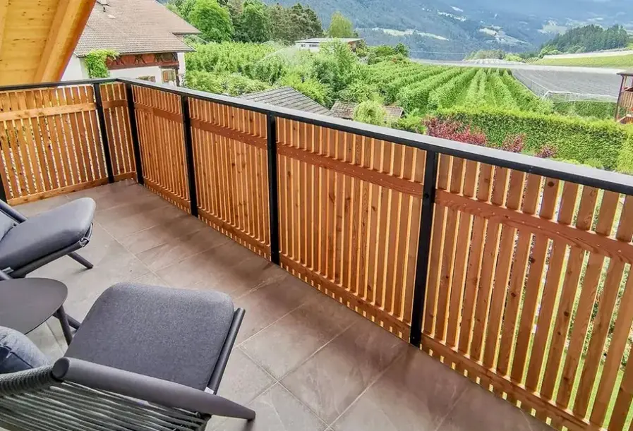 Widok z hotelu Residence Linderhof