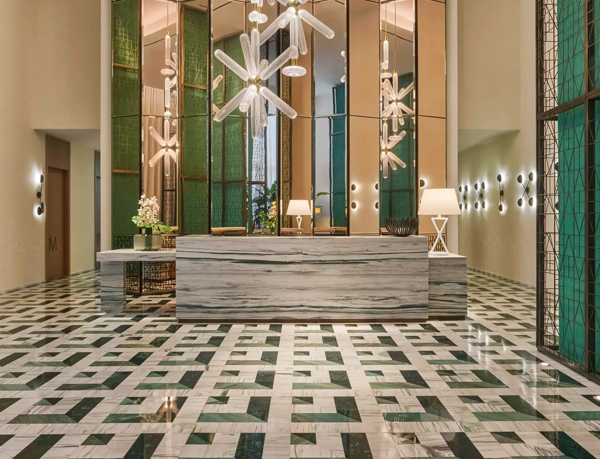 Lobby hotelu Sls Lux Brickell
