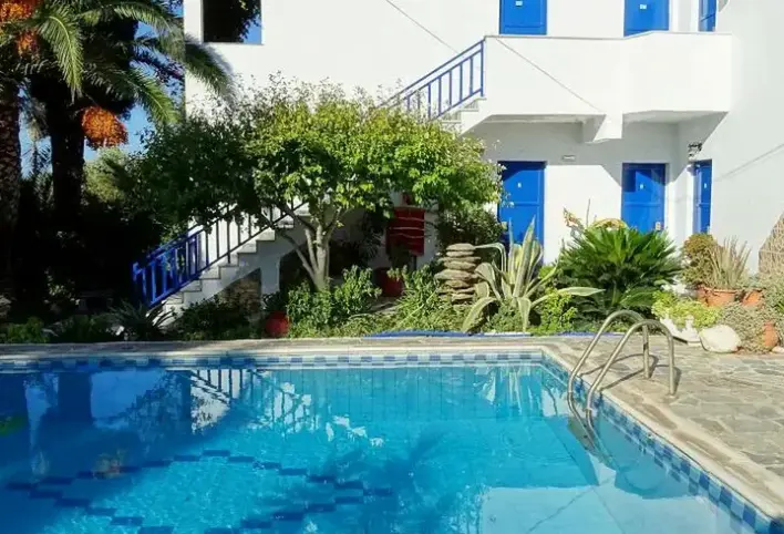 Basen w hotelu Sofia (Marathokampos)
