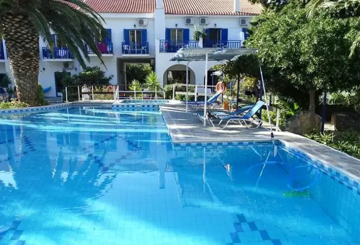 Basen w hotelu Sofia (Marathokampos)