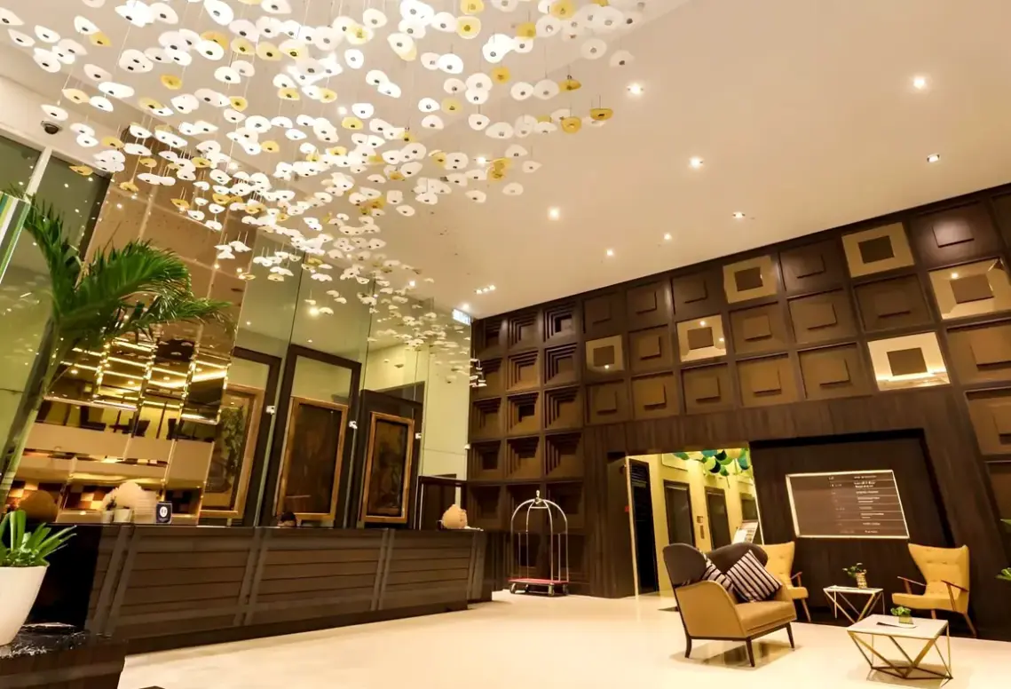 Lobby hotelu Verdant Hill