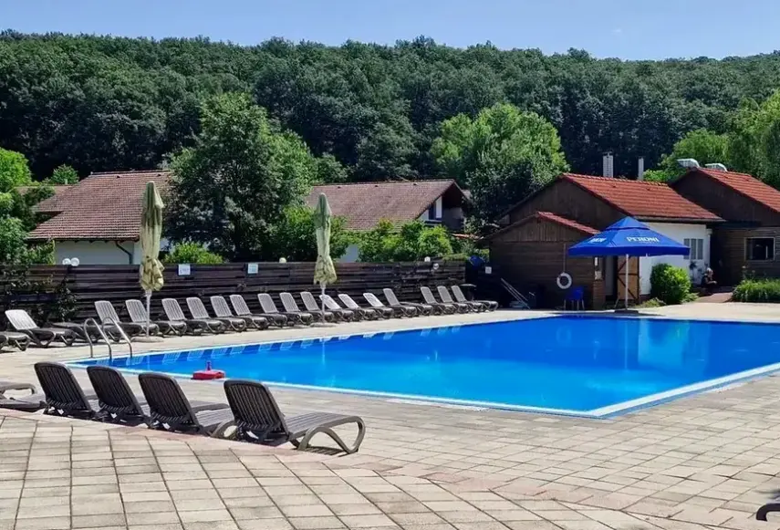 Basen w hotelu Villapark Várgesztes