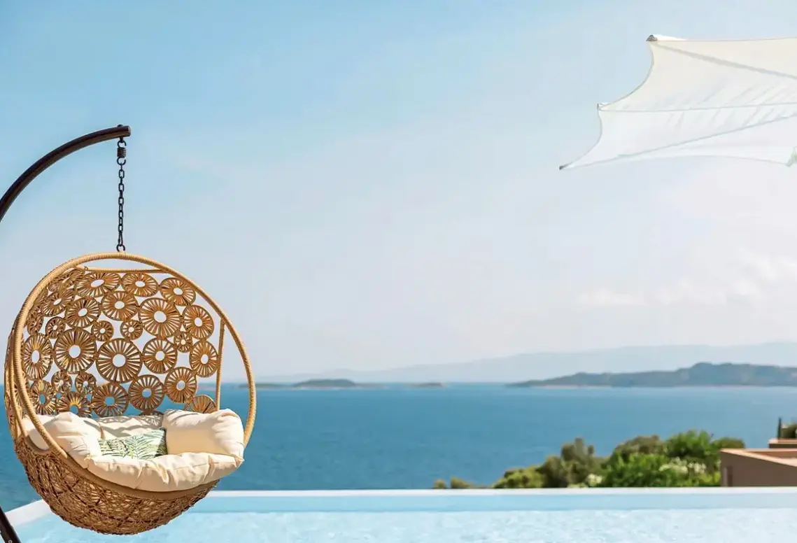 Widok z hotelu Villas Eagles