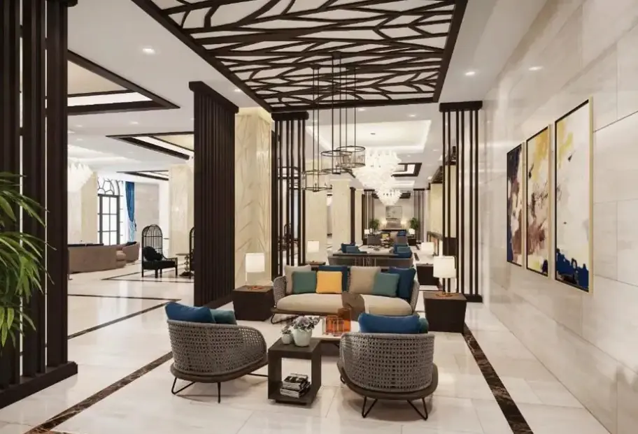 Lobby hotelu Vinholidays Fiesta Phu Quoc